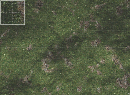 Mats by Mars: Green Hills Tabletop Wargaming Play Mat - Premium Gaming Surface