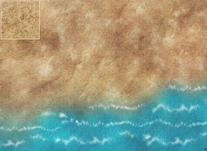 Mats by Mars: Treasure Beach Tabletop Wargaming Play Mat