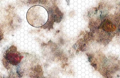 Mats by Mars: Snowy Tundra Tabletop Wargaming Play Mat