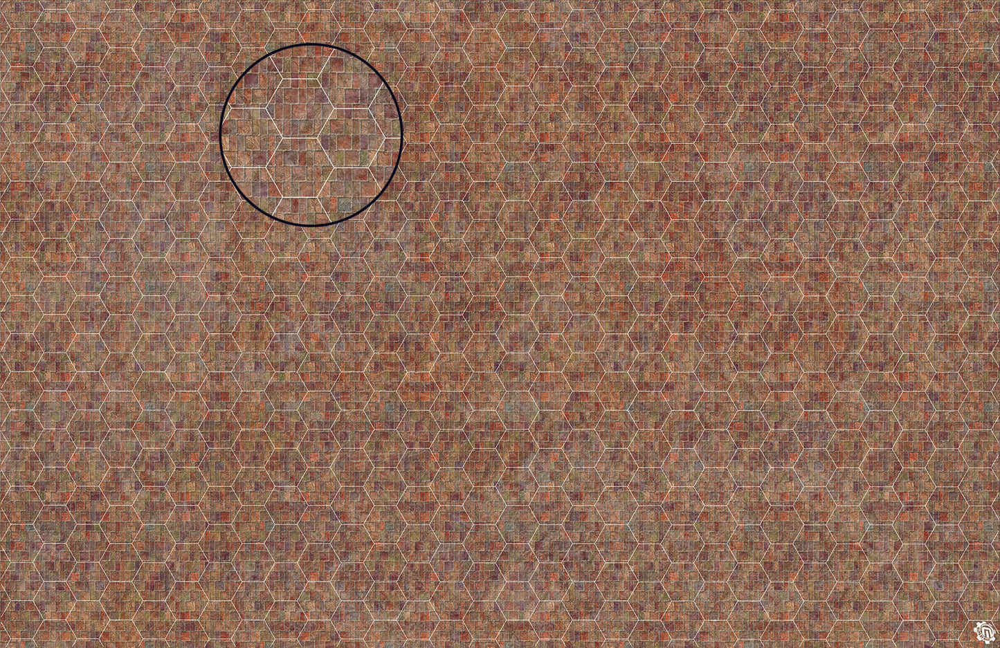 Mats by Mars: Sett in Stone (Red) Tabletop Wargaming Play Mat