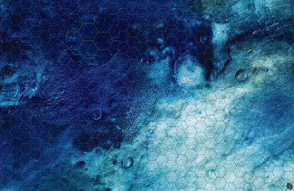 Rimecrust Frozen Tundra Play Mat - Premium Tabletop Wargaming Surface by Mats by Mars
