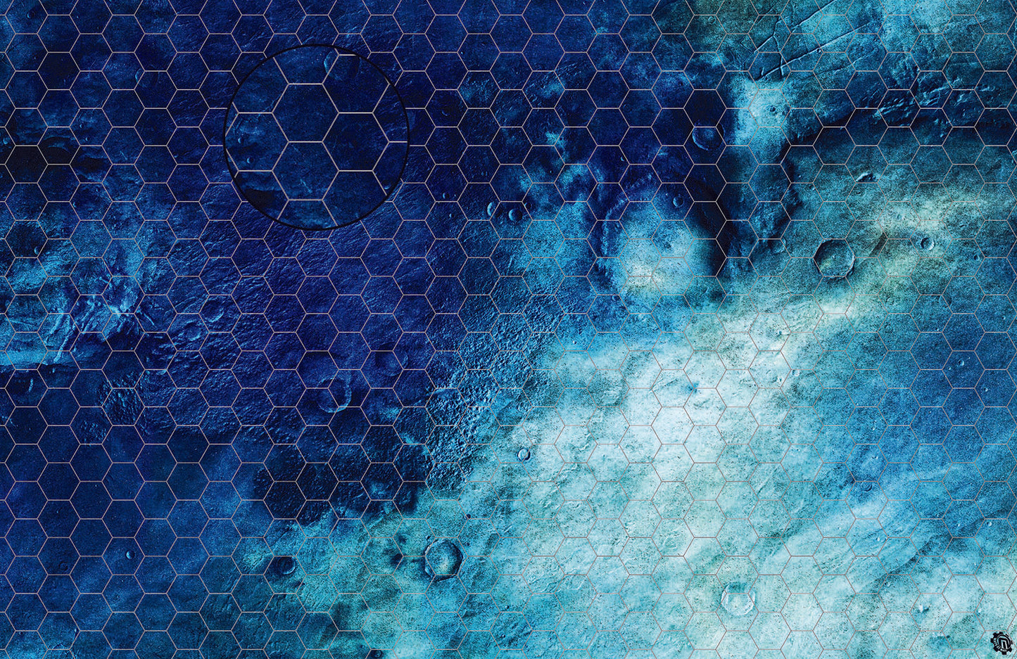 Rimecrust Frozen Tundra Play Mat - Premium Tabletop Wargaming Surface by Mats by Mars