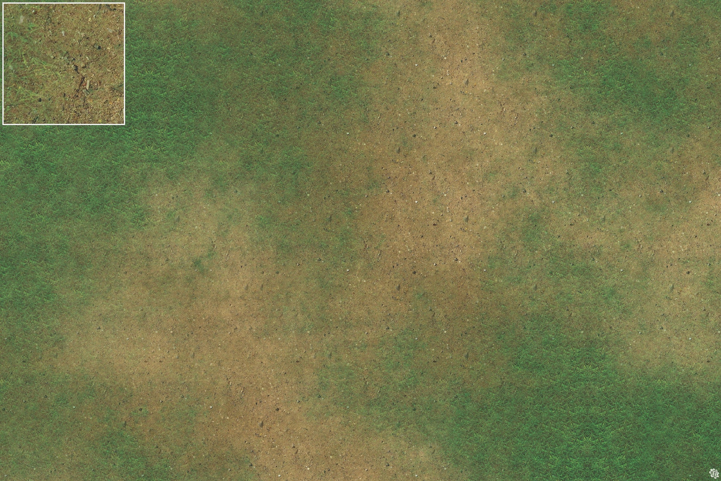 Mats by Mars: Grassy Spring Tabletop Wargaming Play Mat