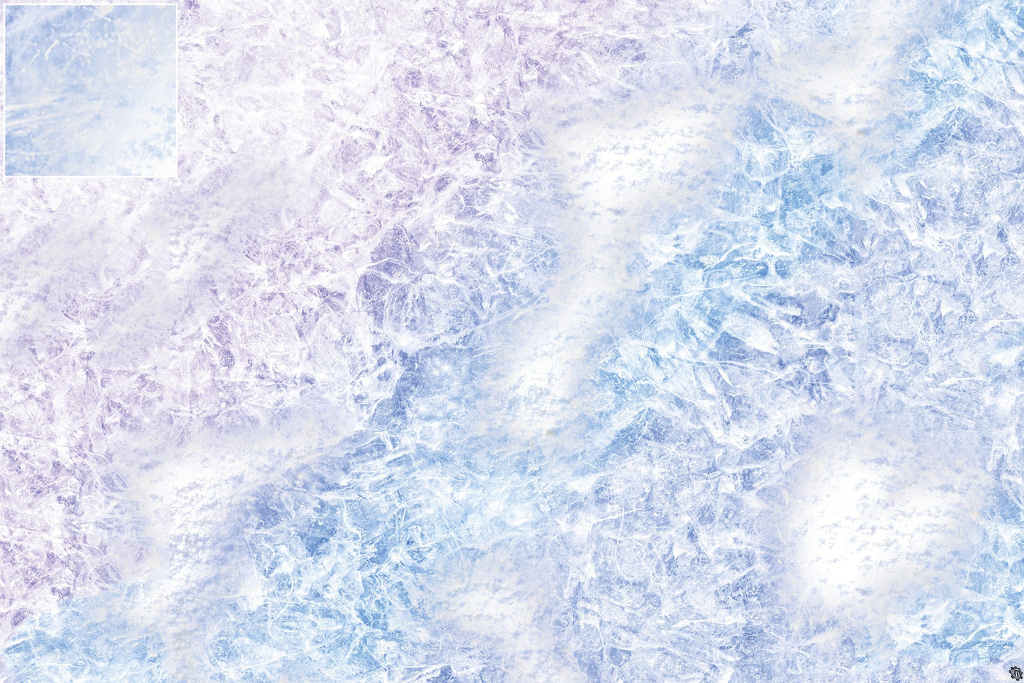 Mats by Mars: Frozen Lake Tabletop Wargaming Play Mat