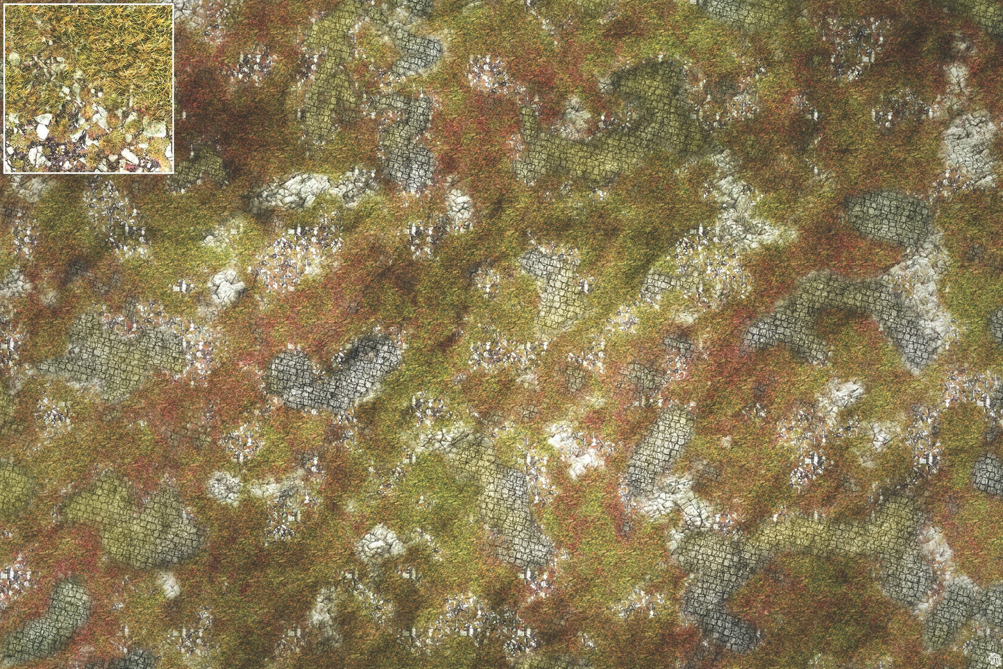 Mats by Mars: Abandoned City Tabletop Wargaming Play Mat