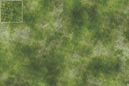 Mats by Mars: Overgrown Cobbles Tabletop Wargaming Play Mat