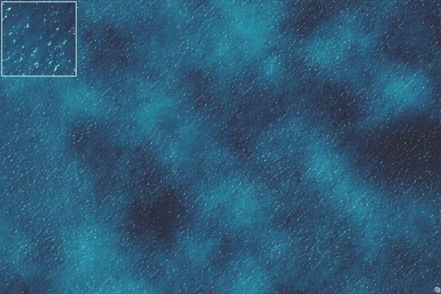 Dark Caribbean Tropical Play Mat - Premium Tabletop Wargaming Surface by Mats by Mars