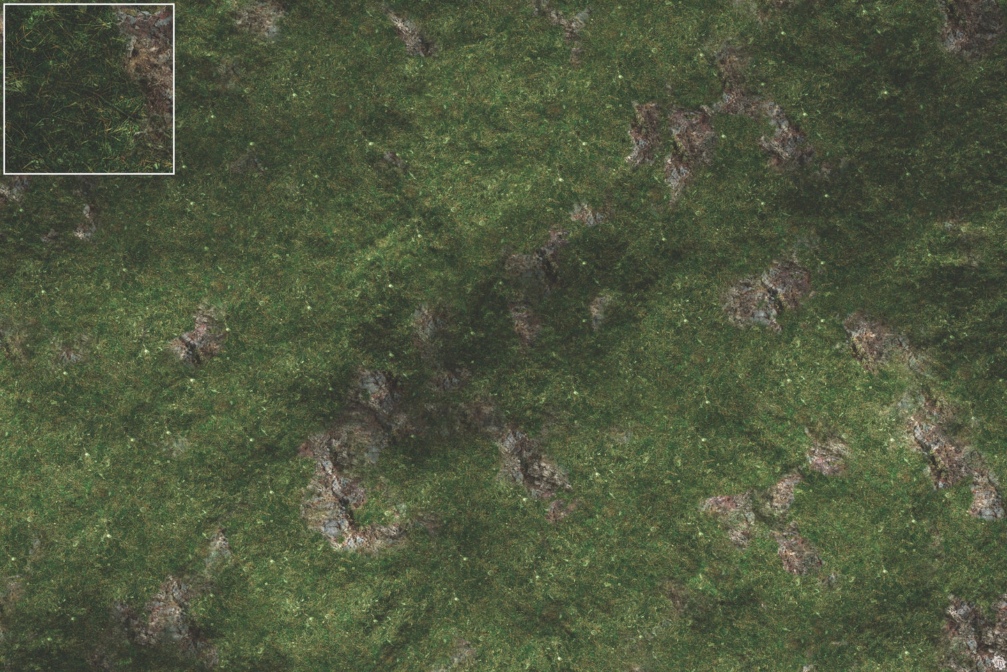 Mats by Mars: Green Hills Tabletop Wargaming Play Mat - Premium Gaming Surface