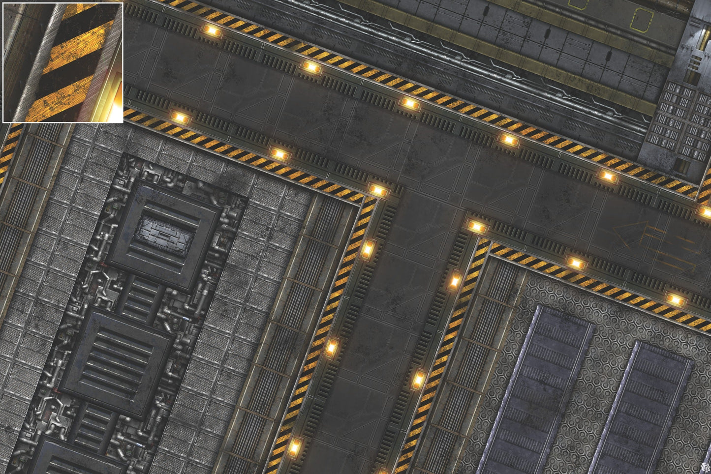 Mats by Mars: Factory Floor Tabletop Wargaming Play Mat