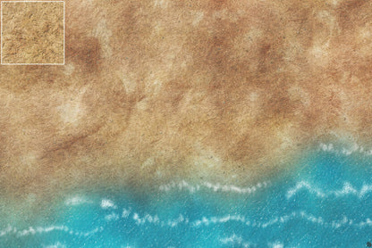 Mats by Mars: Treasure Beach Tabletop Wargaming Play Mat