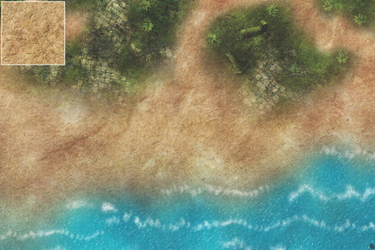Mats by Mars: Jungle Treasure Tabletop Wargaming Play Mat