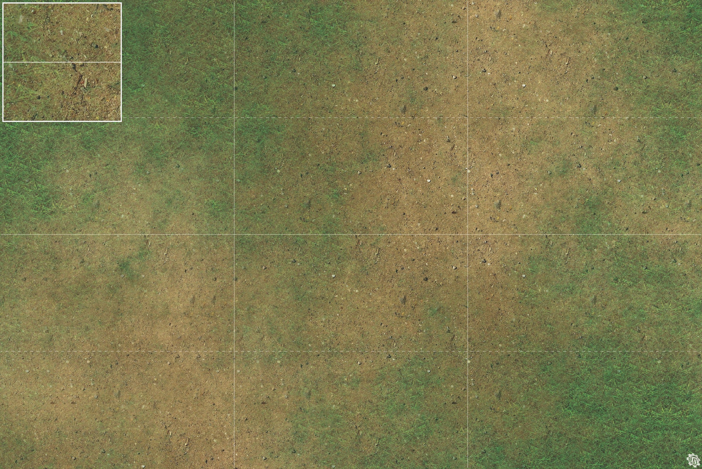 Mats by Mars: Grassy Spring Tabletop Wargaming Play Mat