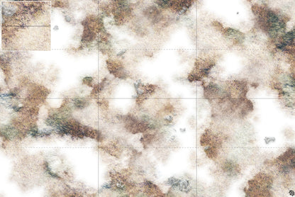 Mats by Mars: Snowy Tundra Tabletop Wargaming Play Mat