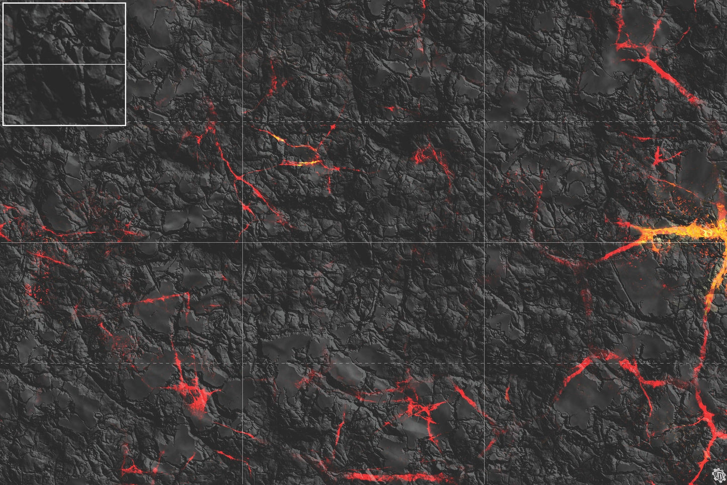 Mats by Mars: Molten Crust Tabletop Wargaming Play Mat