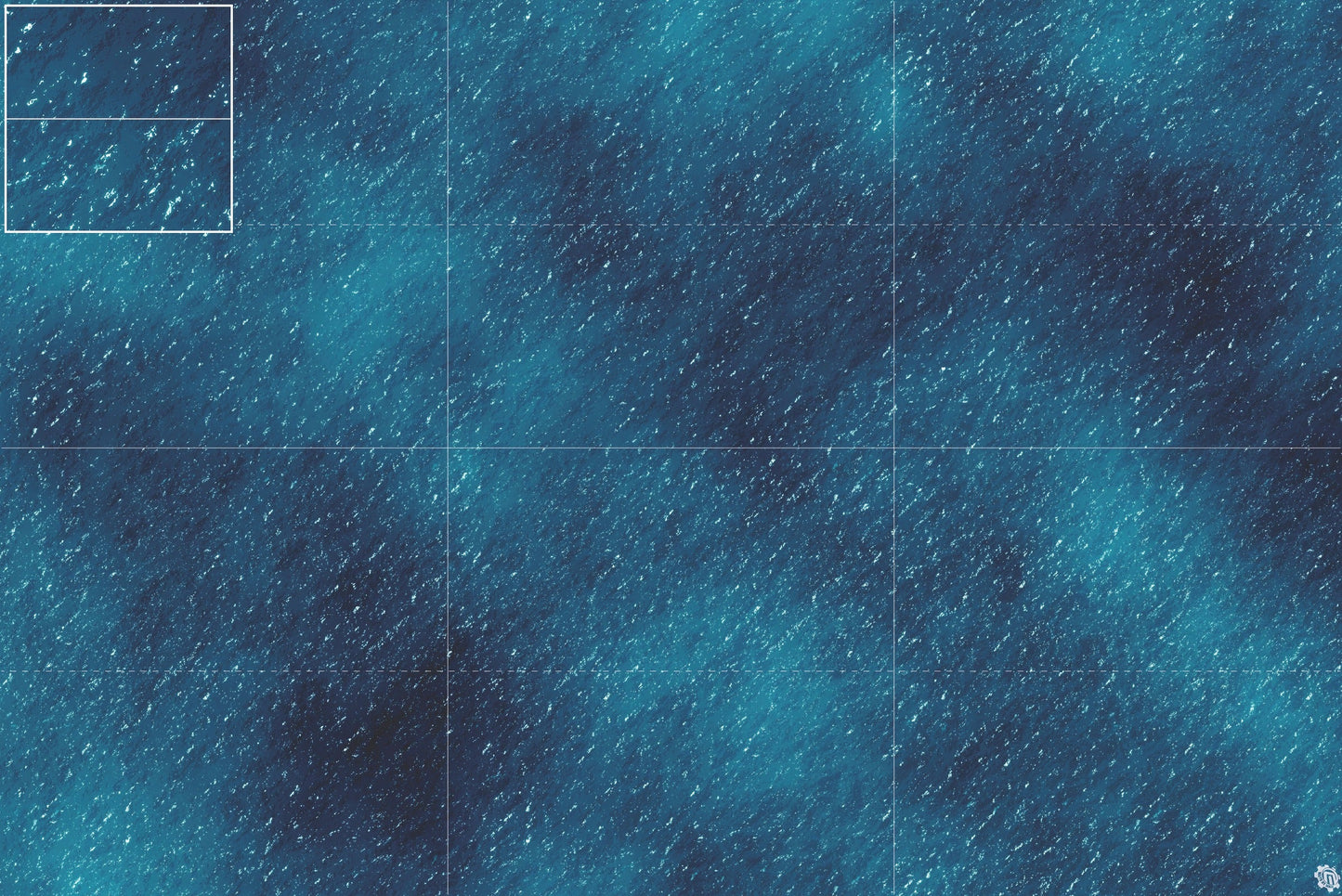 Dark Caribbean Tropical Play Mat - Premium Tabletop Wargaming Surface by Mats by Mars