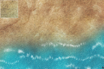 Mats by Mars: Treasure Beach Tabletop Wargaming Play Mat