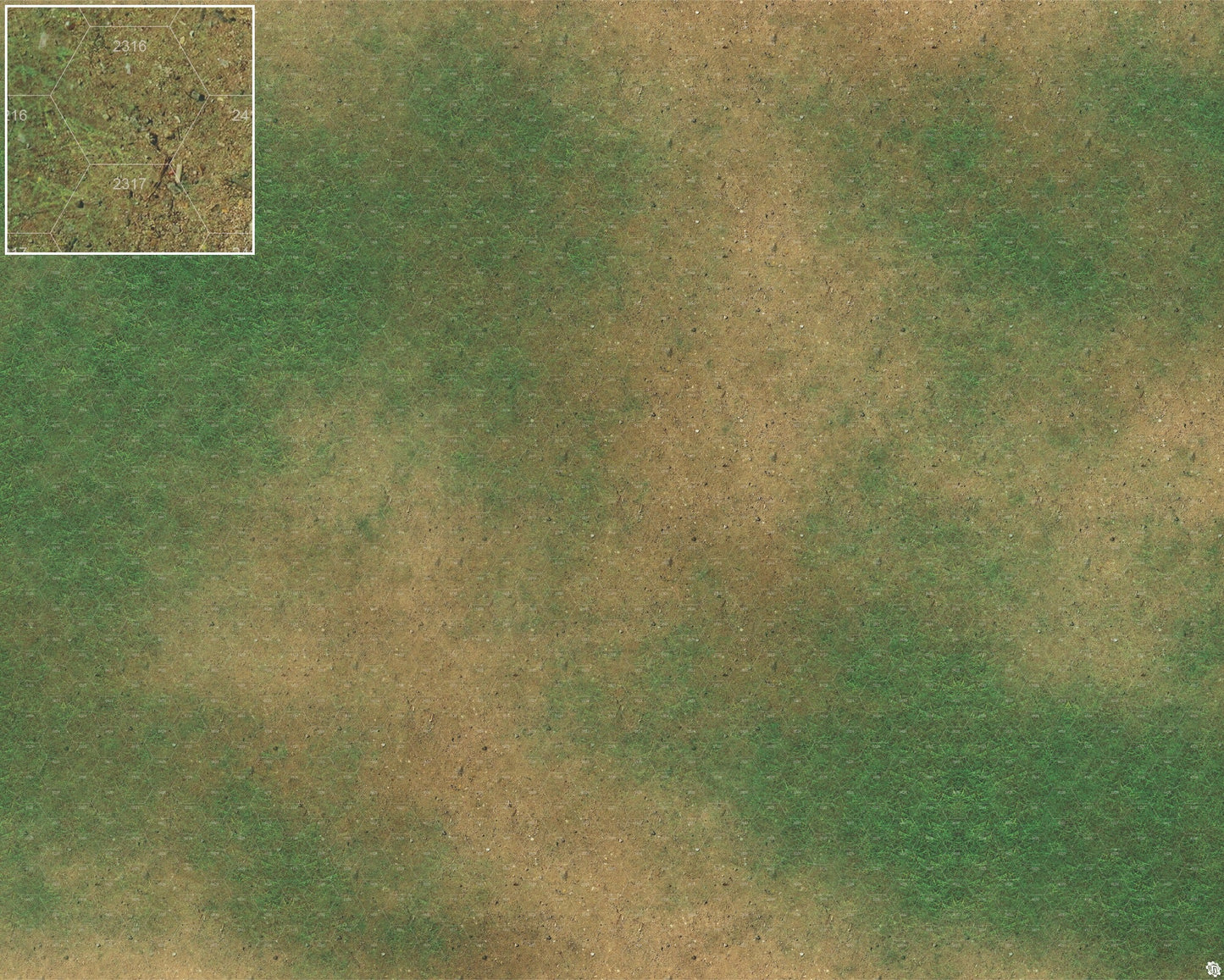 Mats by Mars: Grassy Spring Tabletop Wargaming Play Mat