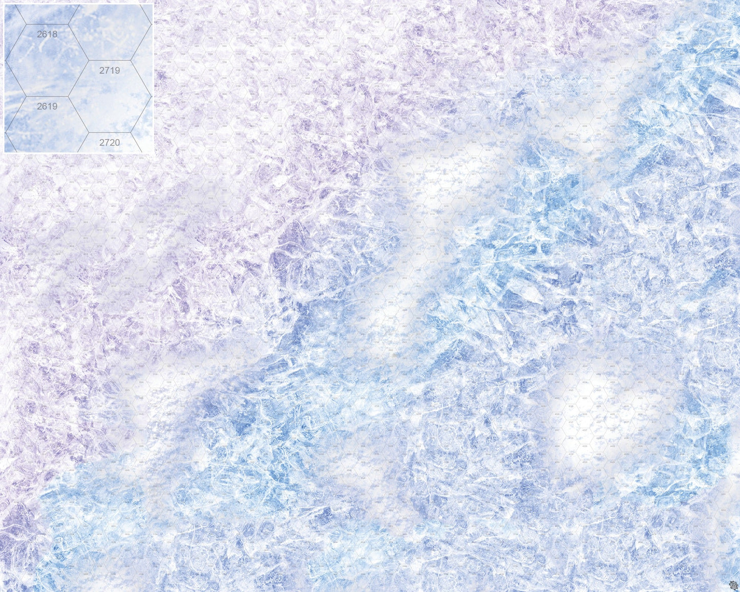 Mats by Mars: Frozen Lake Tabletop Wargaming Play Mat
