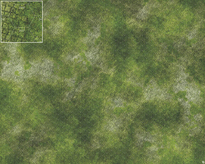 Mats by Mars: Overgrown Cobbles Tabletop Wargaming Play Mat