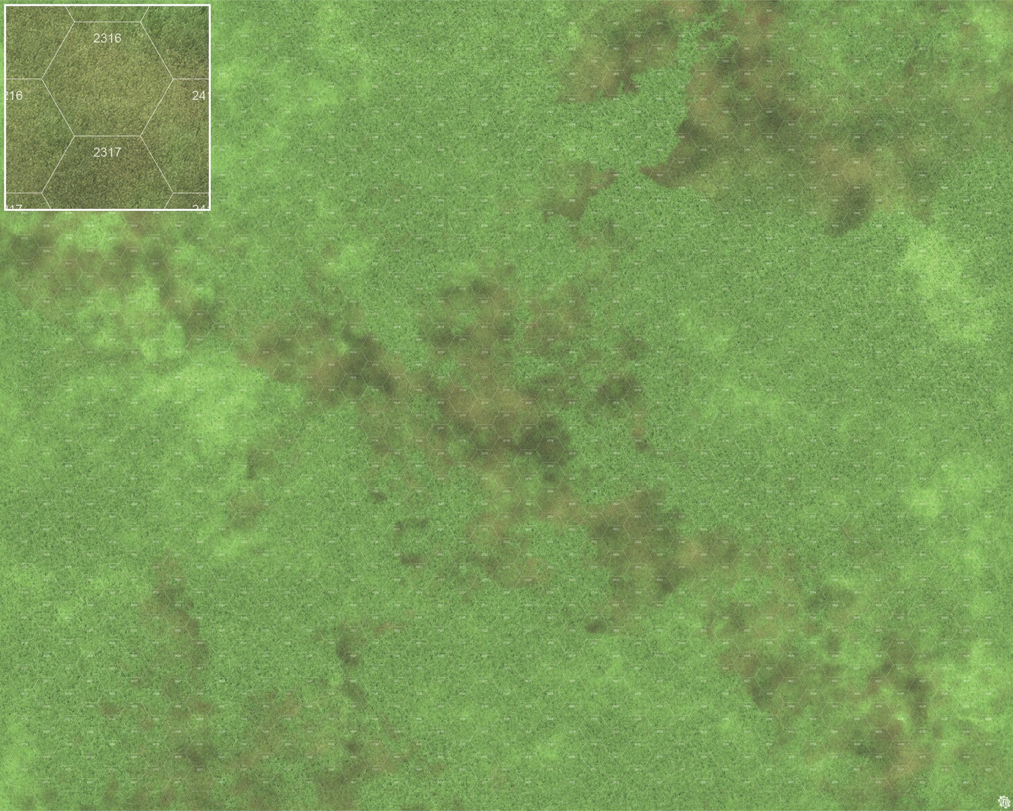 Mats by Mars: Verdant Fields Tabletop Wargaming Play Mat