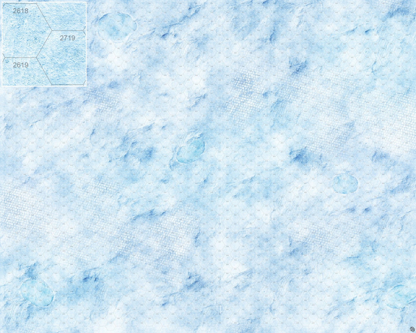 Mats by Mars: Frosty Cobbles Tabletop Wargaming Play Mat