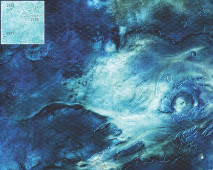 Rimecrust Frozen Tundra Play Mat - Premium Tabletop Wargaming Surface by Mats by Mars