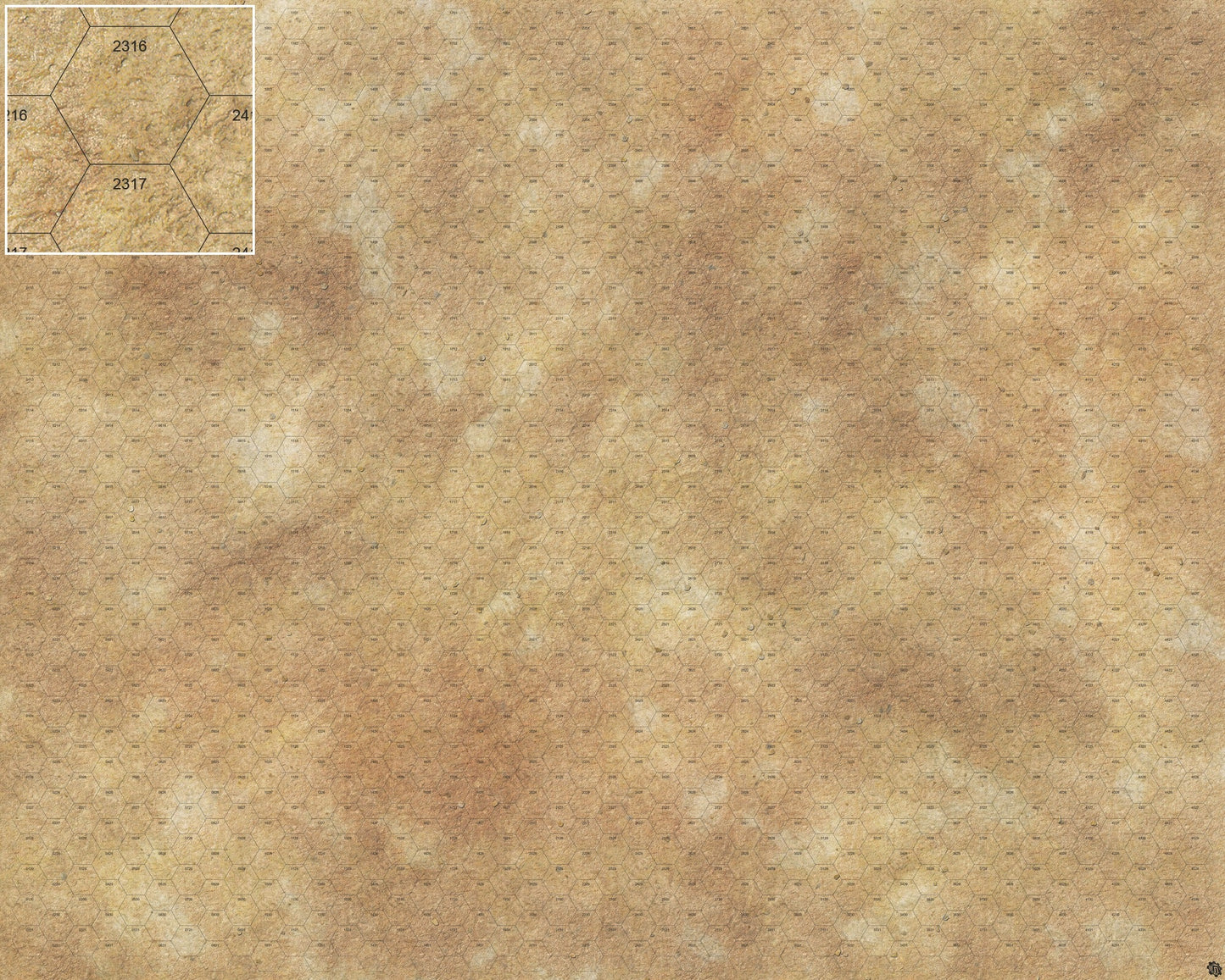 Swallowing Sand Desert Play Mat - Premium Tabletop Wargaming Surface by Mats by Mars