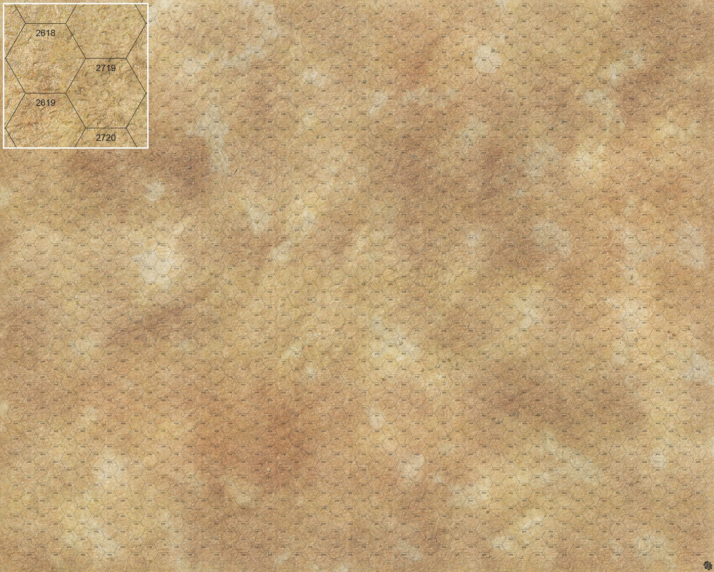 Swallowing Sand Desert Play Mat - Premium Tabletop Wargaming Surface by Mats by Mars