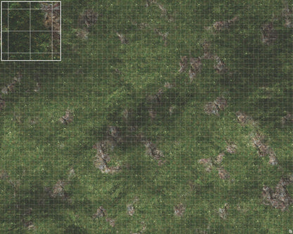 Mats by Mars: Green Hills Tabletop Wargaming Play Mat - Premium Gaming Surface