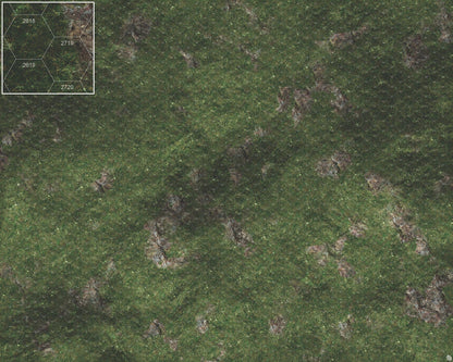 Mats by Mars: Green Hills Tabletop Wargaming Play Mat - Premium Gaming Surface