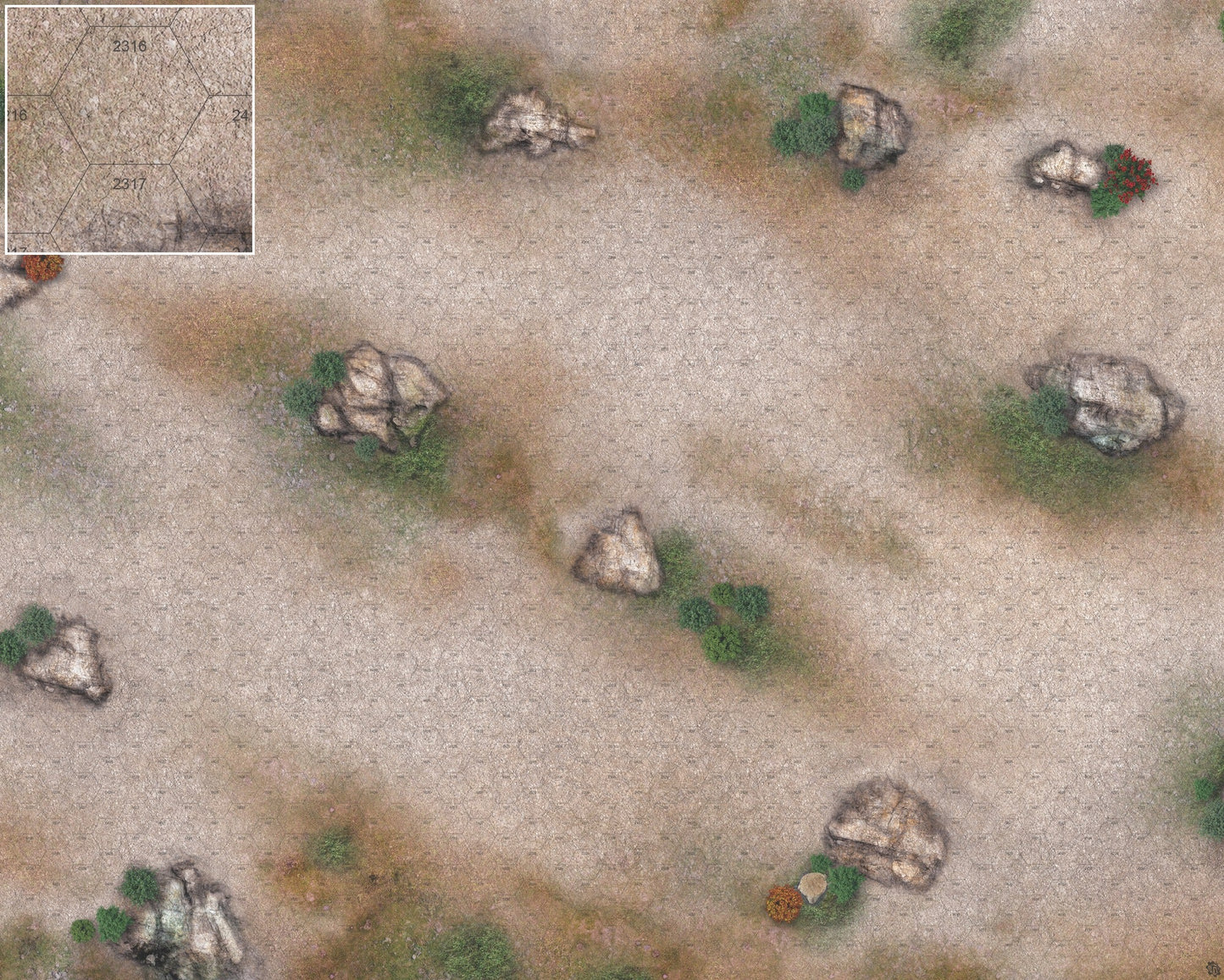 Mats by Mars: Hellenic Plateau Tabletop Wargaming Play Mat