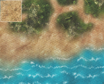 Mats by Mars: Jungle Treasure Tabletop Wargaming Play Mat
