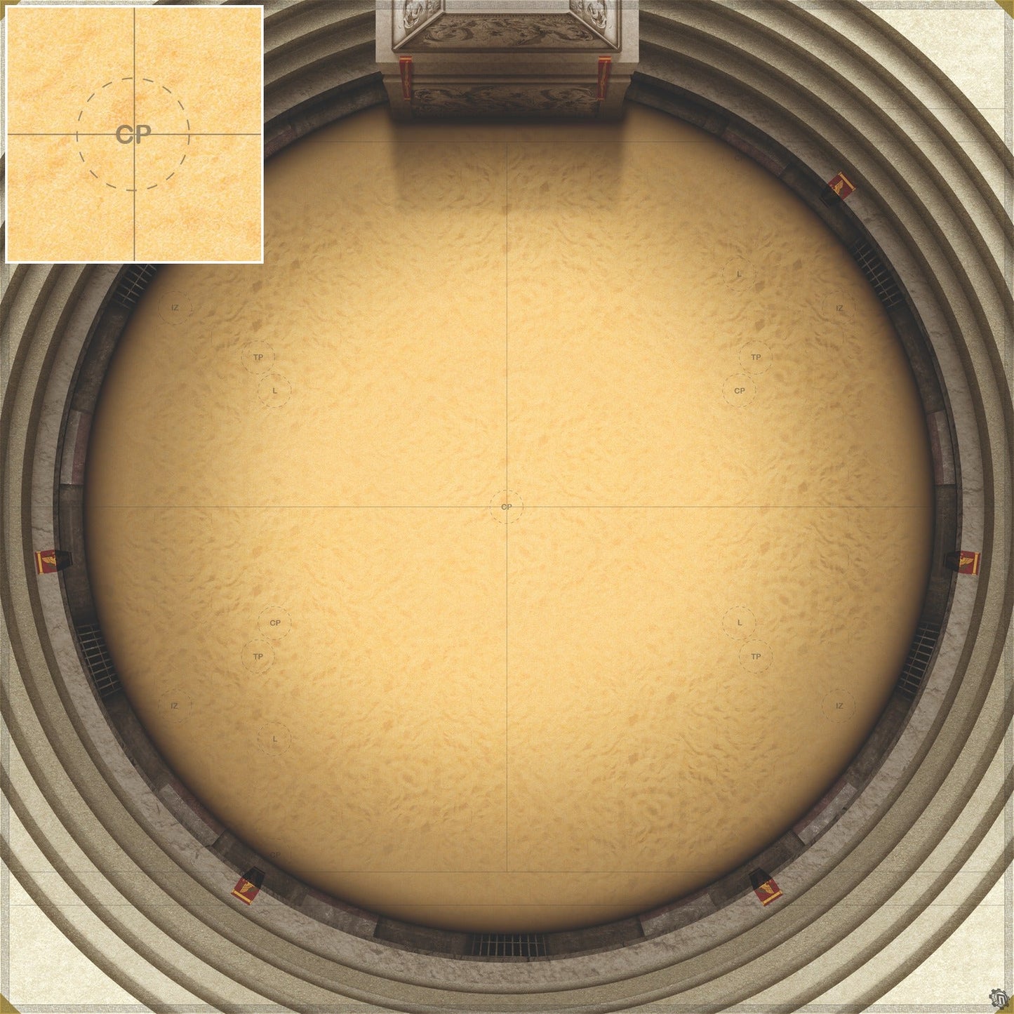 Mats by Mars:  Sweat & Sand  - Arena Rex Compatible Play Mat