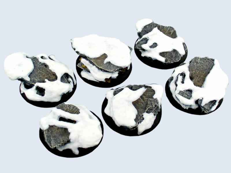 MCAB01842 Winter Shale Bases Round wide Lip Base 40mm Micro Art Studio