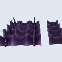 MCAT00070 Dark Temple Fortification Terrain Micro Art Studios