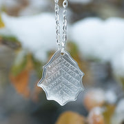 Elvish Silver Leaf of Winter Necklace