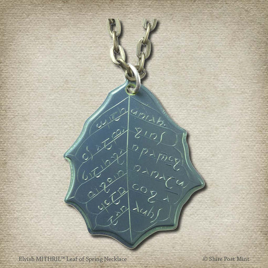 MITHRIL™ Elvish Leaf of Spring Necklace