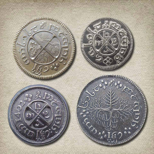 The Hobbit™ Set #2 - The Shire™ Deluxe Set of Four Coins - Silver and Brass