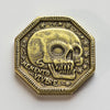 Memento Mori / Memento Vivere Reminder Brass Coin