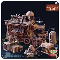 3D Printed Cast n Play Medieval Market 2 Terrain Set 28mm 32mm D&D