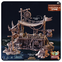 3D Printed Cast n Play Medieval Market 2 Terrain Set 28mm 32mm D&D