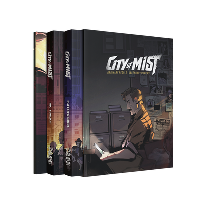 City of Mist Core Set — Premium Slipcase with Player's Guide, MC Toolkit & Screen