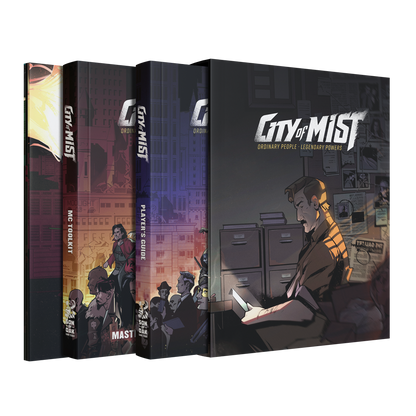 City of Mist Core Set — Premium Slipcase with Player's Guide, MC Toolkit & Screen