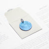 Blue Moon Necklace - 1 in / 26 mm Anodized Niobium Charm or Pendant