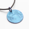 Blue Moon Necklace - 1 in / 26 mm Anodized Niobium Charm or Pendant