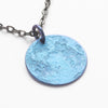 Blue Moon Necklace - 1 in / 26 mm Anodized Niobium Charm or Pendant