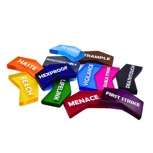 MTG Keyword Counters – Set of 60 Color-Coded Tokens for Magic: The Gathering