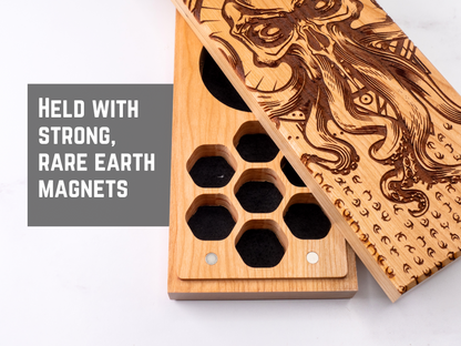 Cthulhu Rising | Engraved Dual Hex Dice Vault