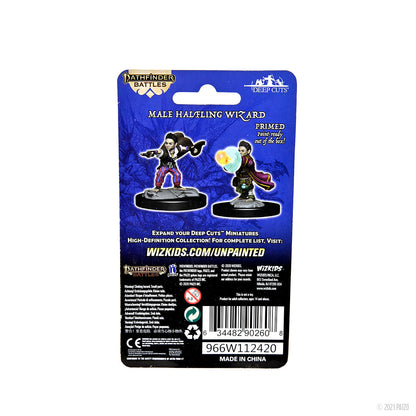 Pathfinder Battles: Deep Cuts - Halfling Wizard Male