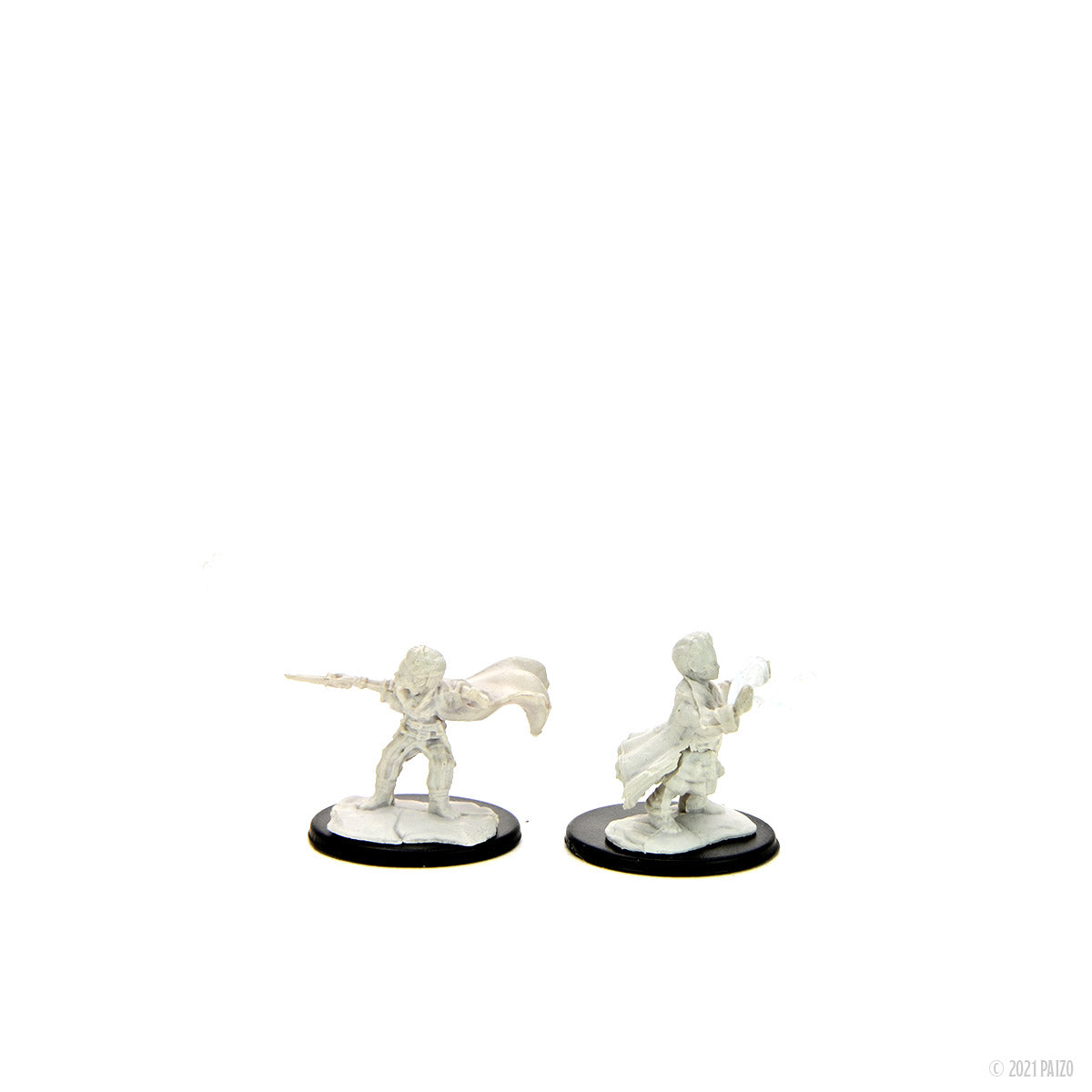 Pathfinder Battles: Deep Cuts - Halfling Wizard Male
